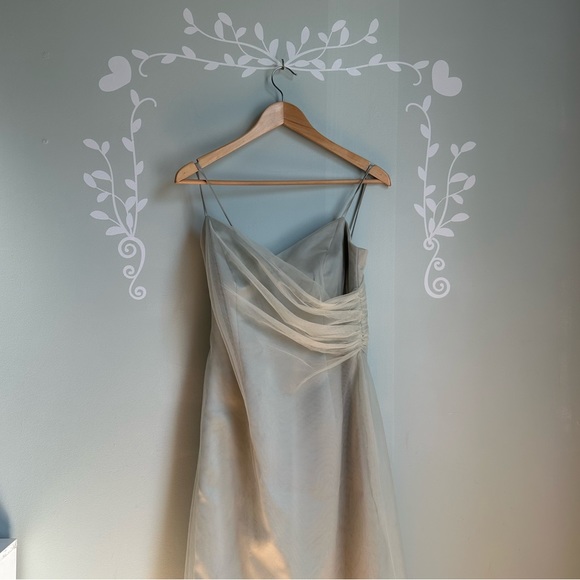 Silver Watters & Watters Prom Dress in size US M - Picture 1 of 9